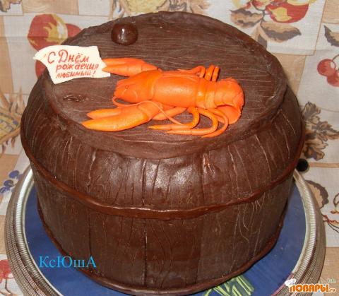 Торт пиво с раками фото