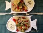 Салат из тунца с макаронами