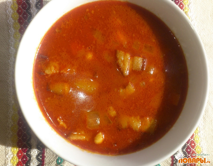 Рецепт Бограч. Венгерский суп.