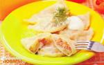 Вареники с мясом и картошкой