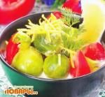 Брюссельская капуста, тушенная в сливках с лимонной цедрой