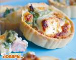 Пирожки с семгой и сыром