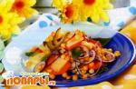 Салат овощной с горохом по-русски