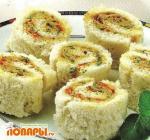 Канапе с ливерной колбасой