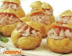 Булочки с ветчинным муссом