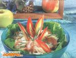 Салат грибной с яблоками