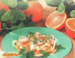 Салат из апельсинов с курицей