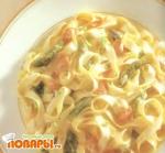 Феттучини с лососем в сливочном соусе