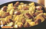 Сосиски с овощами