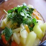 Жидкая картошка с морковью и луком
