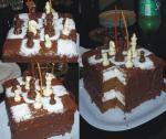 Зефирный торт Шахматы