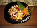 Салат мясной с тыквой