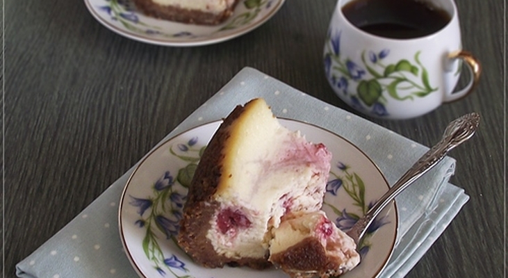 Малиновый чизкейк в мультиварке