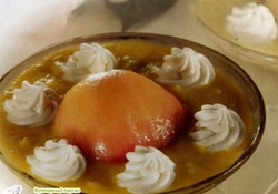 Рецепт: Персики с кремом 