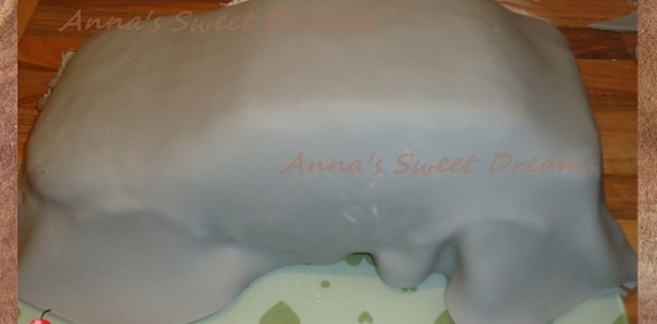 Шаг №10 МК Торт Автомобиль Subaru