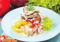 Рецепт: Овощное рагу с рисом