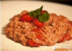 Рецепт: Ризотто с клубникой 