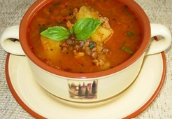 Согревающий чечевичный суп