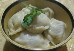 Пельмени с зеленью