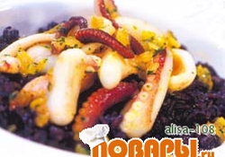 Рецепт: Черное ризотто