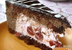 Рецепт: Торт "Вишня в шоколаде" 