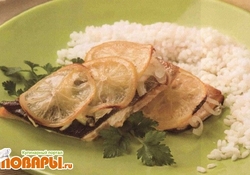 Рецепт: Горбуша с лимоном