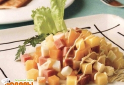 Салат с ветчиной