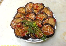 Рецепт: Закуска из баклажан "Огонек"