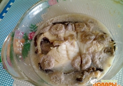 Рецепт: Семга с бананами