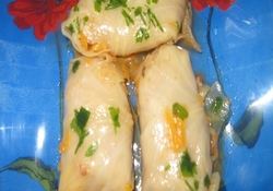 Рецепт: Голубцы с мясом под томатным соусом