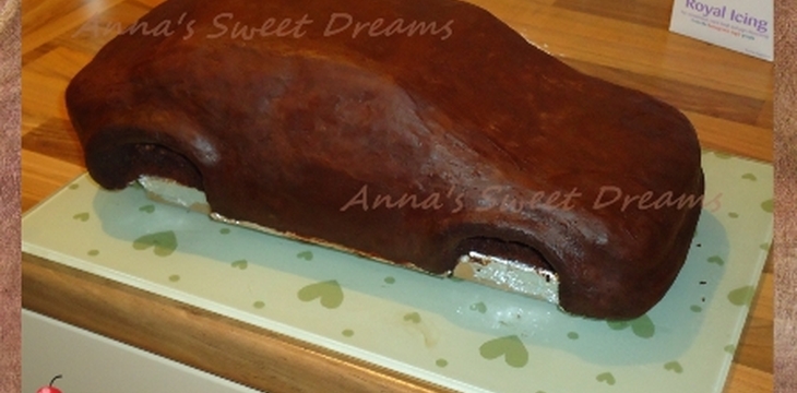 Шаг №8 МК Торт Автомобиль Subaru