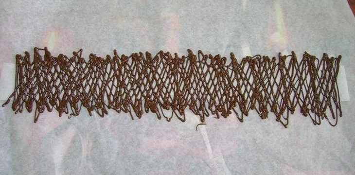 Шаг №1 МК Обрезанная шоколента от Annula