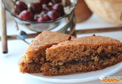 Абрикосовый пирог с черносливом