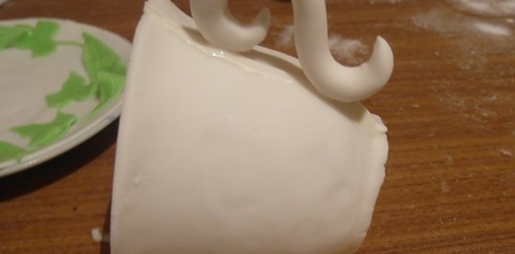 Шаг №9 МК Изготовления чашки и блюдца от Галчонок23