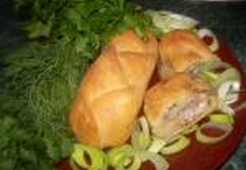 Куриные колбаски в тесте  	 