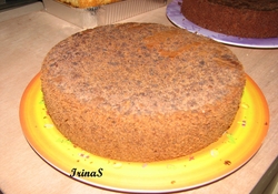 Рецепт: Генуэзский шоколадный бисквит