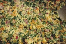 Шаг 2: Лук хорошенько отцедить и соединить …