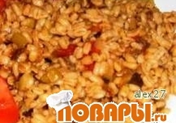 Рецепт: Перловая каша "по-царски"