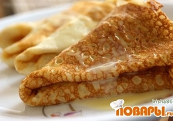 Рецепт: Блины на молоке - Классические!