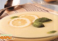 Рецепт: Суп лимонный холодный