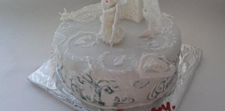 Шаг №11 Торт "Белоснежная сказка" от Вредина 