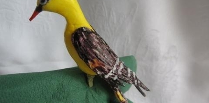 Шаг №9 МК Птичка иволга от Пчела