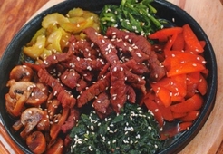 Говядина с грибами и овощами