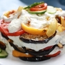 Закусочный торт из кабачков и баклажанов