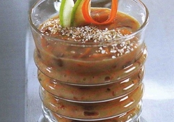 Рецепт: Овощной суп с овсяными хлопьями  