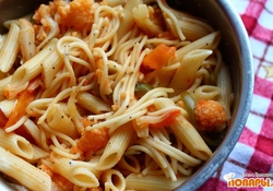 Рецепт: Паста с имбирем, томатами и цветной капустой