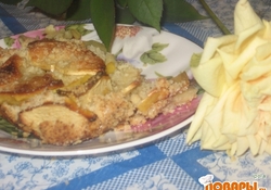 Рецепт: Песочный яблочный пирог