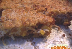 Запеканка из тыквы с лапшой