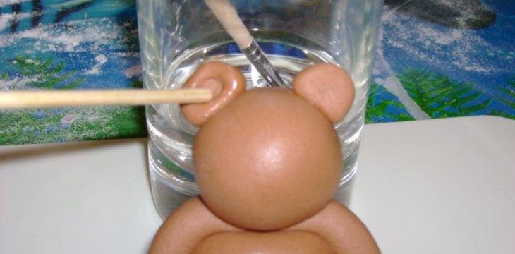 Шаг №9 МК Торт Мишка-малышка от  Annula