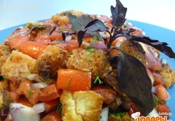PANZANELLA - тосканский хлебный салат с помидорами 